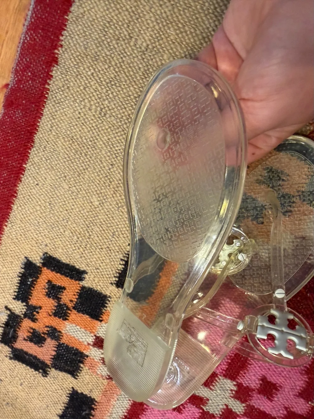 Tory Burch Mini Miller Jelly Thong Sandals size 7